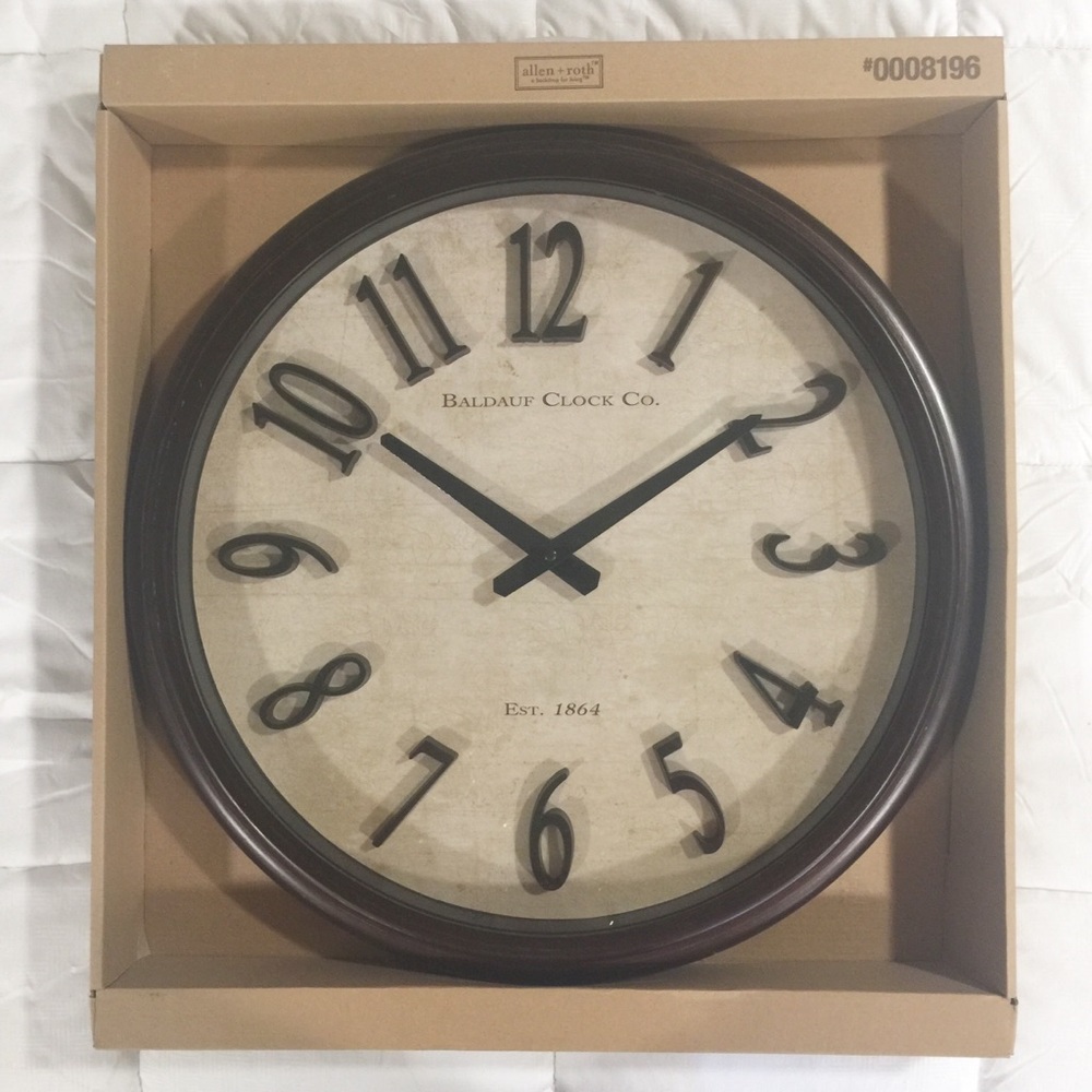 allen + roth 18” Wall Clock